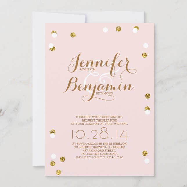 Invitation retour rose cr (Devant)