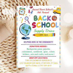 Invitation Retourner À L'École D'Approvisionnement Partie De 