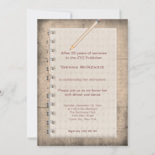 Invitation Retrait des notes de bloc