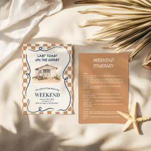 Invitation Retraite côtière rustique Bachelorette