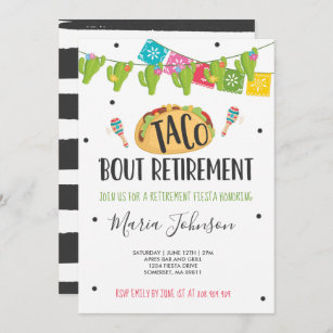 Invitation Retraite d'accès de taco de partie de retraite