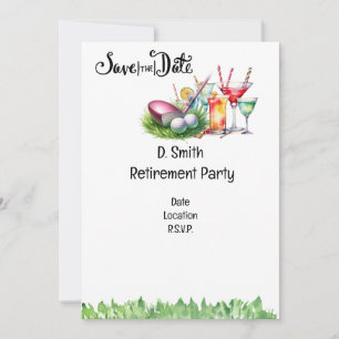 Invitation Retraite de golf pour femme golfeuse