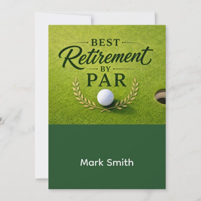 Invitation RETRAITE DE GOLF Retraitez-vous, Relaxez & ParTee  (Devant)