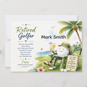 Invitation Retraite de golfeur par soirée par tee de golf sur