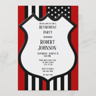 Invitation Retraite de la ligne rouge mince