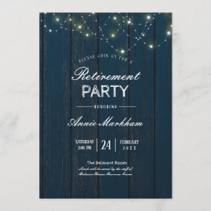 Invitation Retraite de la Marine Blue Barn Board