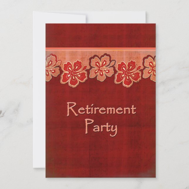 Invitation Retraite de l'Hibiscus hawaïen (Devant)