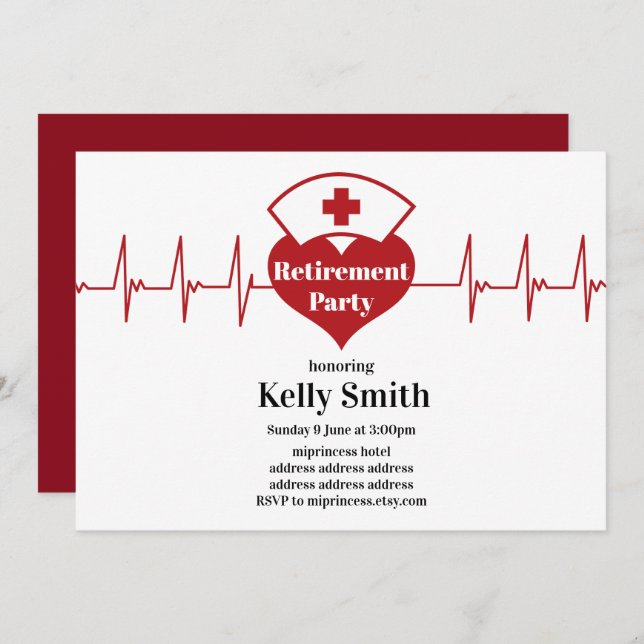 Invitation Retraite des Infirmières (Devant / Derrière)