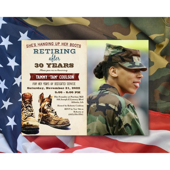 Invitation Retraite féminine de la construction militaire  (Créateur téléchargé)