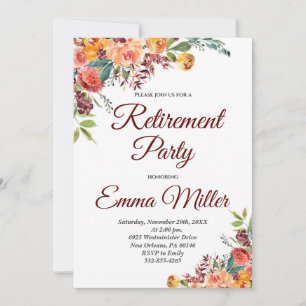 Invitation Retraite florale Boho