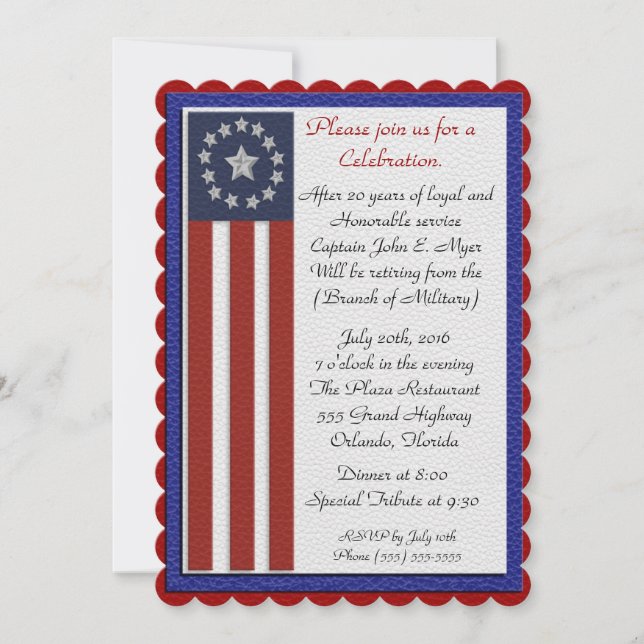 Invitation Retraite militaire toutes les branches (Devant)
