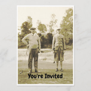 Invitation Retraite pour le golfeur qui aime le golf. Grand