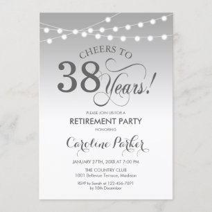 Invitation Retraite - Silver White