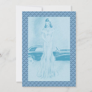 Invitation Retro 1940s Dîner & Dancing