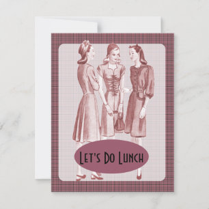 Invitation Retro 1940s Luncheon V2