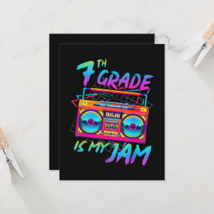 Invitation Rétro 80s 7e année est mon truc retour à l'école