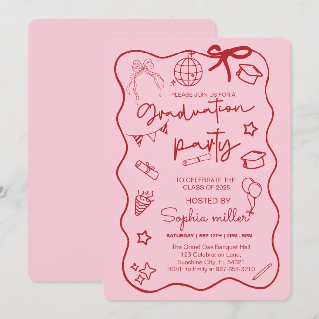 Invitation Rétro à la Fête de Promo - Promotion 20 (Devant / Derrière)
