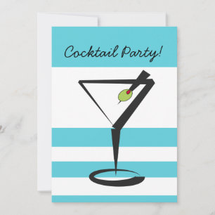 Invitation rétro à une soirée cocktail