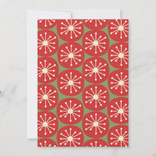 Invitation Retro Age atomique Midsiècle moderne Noël