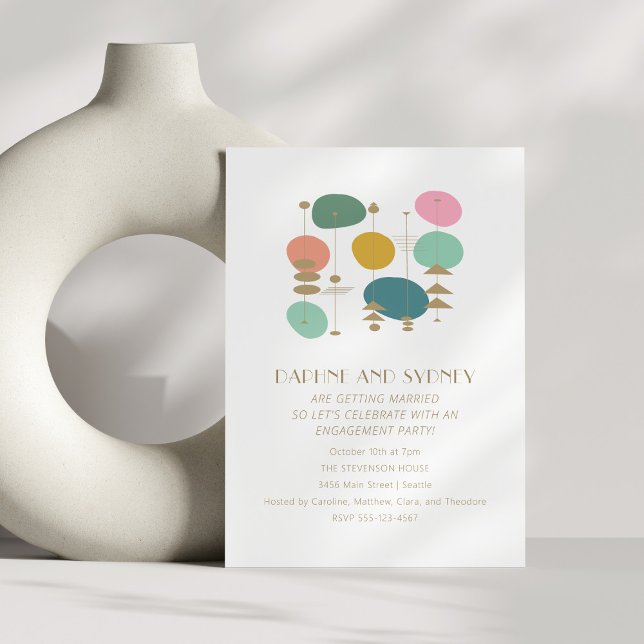 Invitation Retro Age atomique milieu du siècle Mod (Créateur téléchargé)