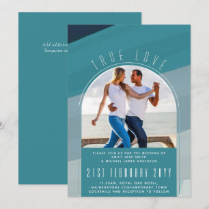 Invitation RETRO Beach Vibe Mariage Papier photo
