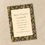 Invitation Retro Boho Green Cute Floral Simple 50e anniversai<br><div class="desc">Retro Boho Green Cute Floral Simple 50e anniversaire Invitation</div>