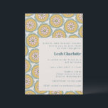 Invitation Retro Boho Mandala Floral Pastel Bat mitzvah<br><div class="desc">Retro Boho Mandala Floral Pastel Invitation Bat mitzvah</div>