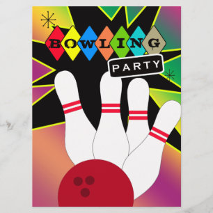 Invitation Retro Bowling