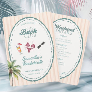 Invitation Retro Chic Côté Plage Demoiselles d'Honneur Enterr