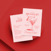 Rétro Cocktail Bachelorette Week-end Itinéraire