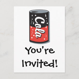 Invitation retro cola peut concevoir