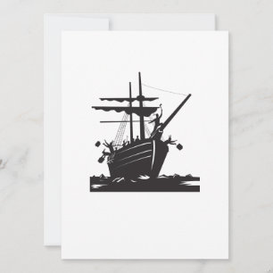 Invitation Retro des raiders de Boston Tea Party