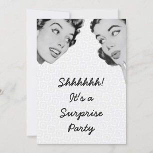 Invitation Retro Do Tell Surprise Party