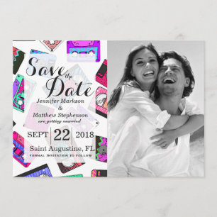 Invitation Rétro enregistreurs à cassettes modelés des années