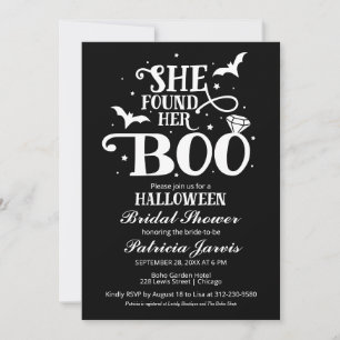 Invitation Rétro Épouvantable Elle a Trouvé Sa Douce Mariage