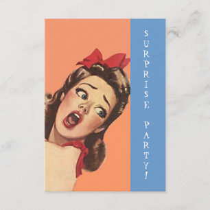 Invitation Rétro expression d'amusement d'invitations de fête