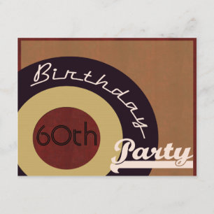 Invitation Rétro fête d'anniversaire de petit pain de n de