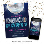 Invitation Retro Fun Custom Photo Disco 30th Birthday Party<br><div class="desc">Retro Fun Custom Photo Disco 30th Birthday Party Invitation. Entrez dans le groove et joignez-vous à nous pour un anniversaire phare Disco Party qui fusionne en douceur les vibrations rétro avec le plaisir moderne! Notre design d'invitation capte l'essence d'une époque rétro, avec des éléments rétro dynamiques et colorés qui préparent...</div>