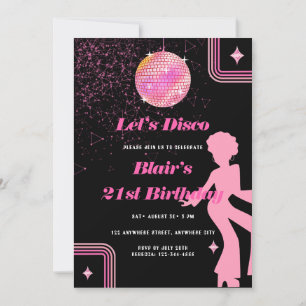 Invitation Retro Hippie 70's 60's fête d'anniversaire Super