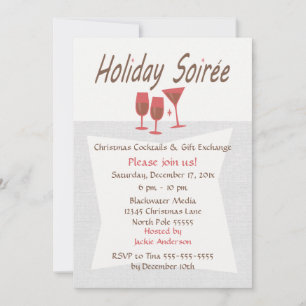Invitation Retro Holiday Soiree