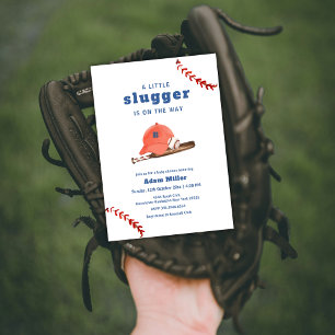Invitation Rétro Little Slugger Fête de Naissance Baseball Sp