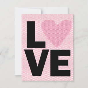 Invitation Retro Love Valentines fête de la fête