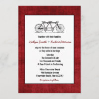 Rétro mariage tandem de bicyclette de Bourgogne