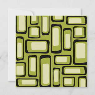 Invitation Retro Mid-Century Moderne Abstrait