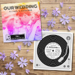 Invitation Retro Photo Vinyl Record Music Player Mariage<br><div class="desc">Cette carte de faire-part de mariage vinyle est un moyen unique et créatif pour les invités invitations à votre journée spéciale. L'ajout de votre photo, de vos noms et de votre date de mariage sur le devant conçu pour ressembler à une couverture d'un album de musique ajoute une touche personnelle...</div>