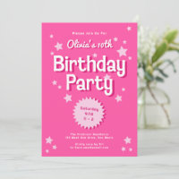 Retro Pretty Rose Stars Anniversaire