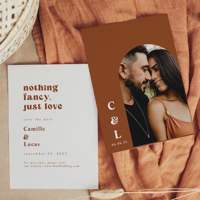 Invitation Rétro Rien de fantaisiste juste amour sauver la da (Créateur téléchargé)