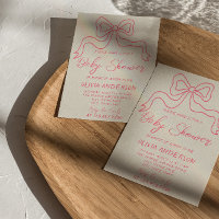 Retro rose main écrite avec bébé bébé garçon fille