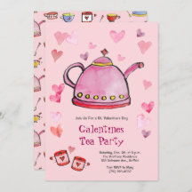 Retro Saint Valentin Galentines Tea Ladies Déjeune