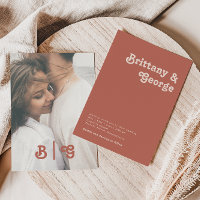 Rétro simple | Vieux Rose Décontracté Monogramme p